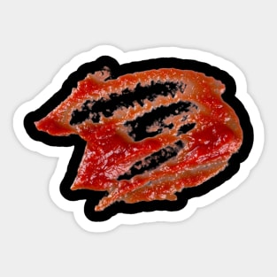 Barbecue stain on my white, bbq stain, grilling Sticker